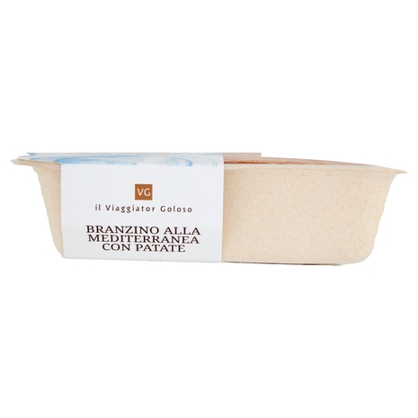 Branzino alla Mediterranea con Patate il Viaggiator Goloso